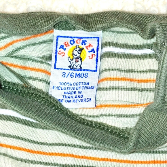 Bundle of Boy's 3-6mo Striped Rompers - Picture 10 of 12
